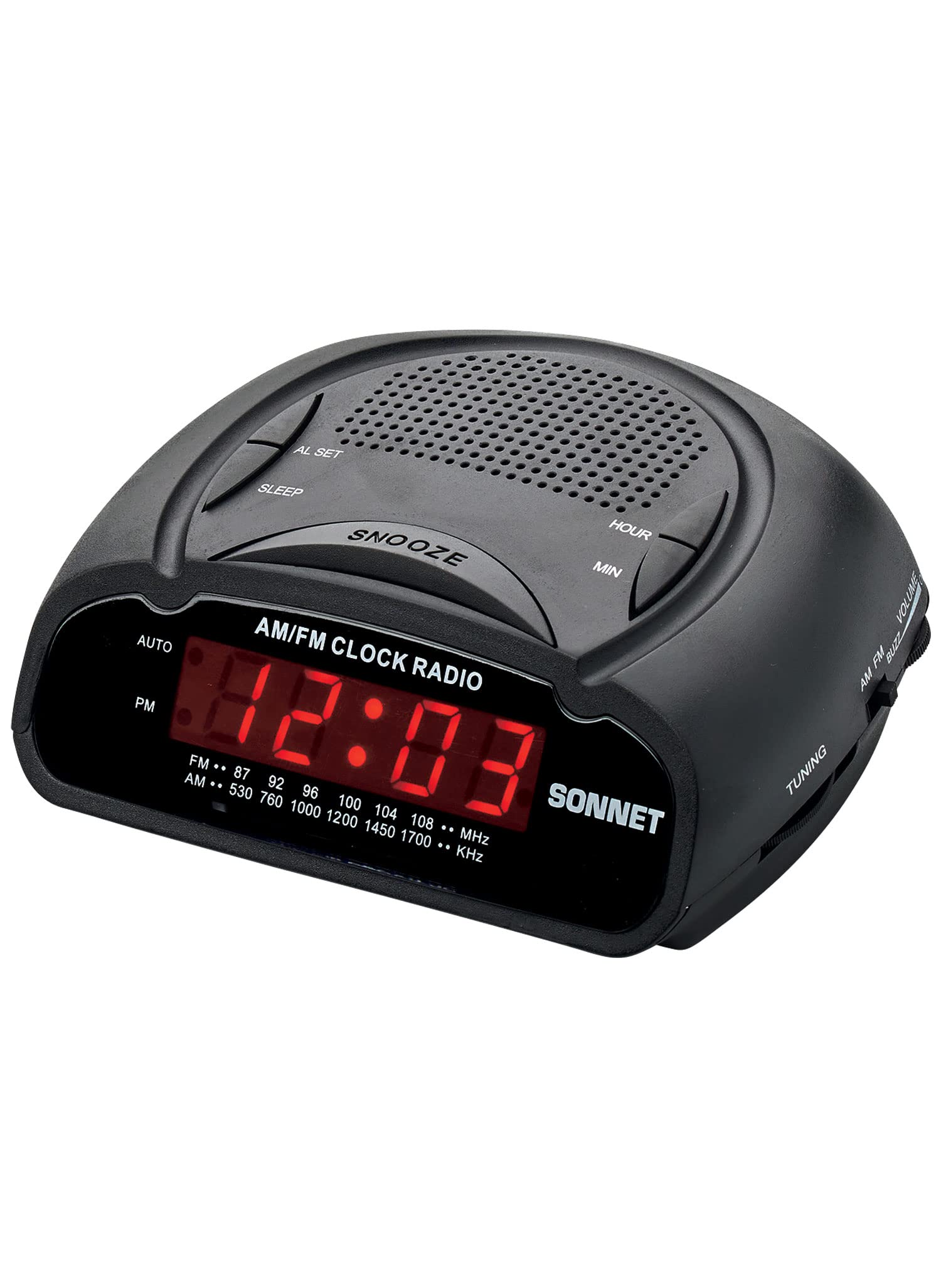 Rádio-relógio Sonnet Led Am/fm Com Soneca E Bateria De Reserva