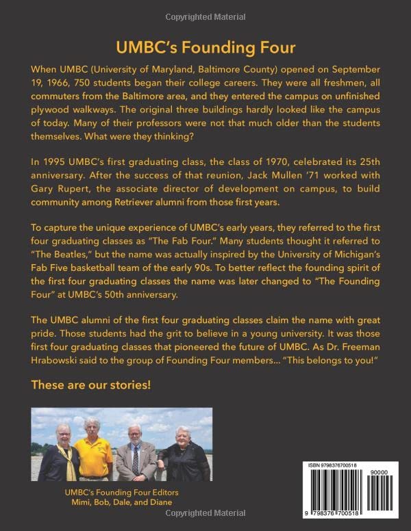Isso Pertence A Nós: Histórias Dos Quatro Clas Fundadores Da Umbc
