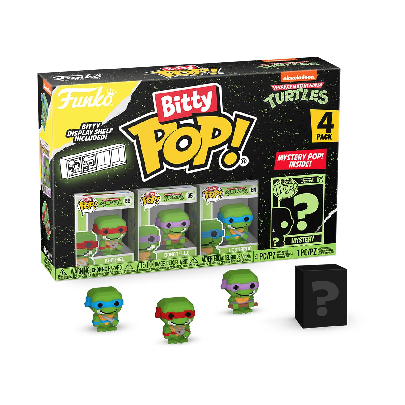 Figura Funko Bitty Pop Tmnt 8 Bits 4k Teenage Mutant Ninja