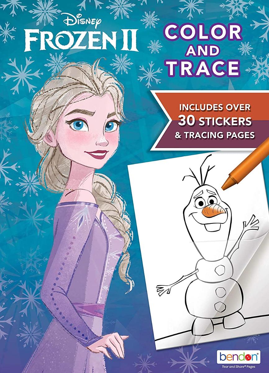 Disney Frozen 2 48 Páginas Color and Trace Activity Book, Bendon 46038