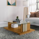 Mesa De Centro Frizz Com Acabamento Premium Cumaru-opala