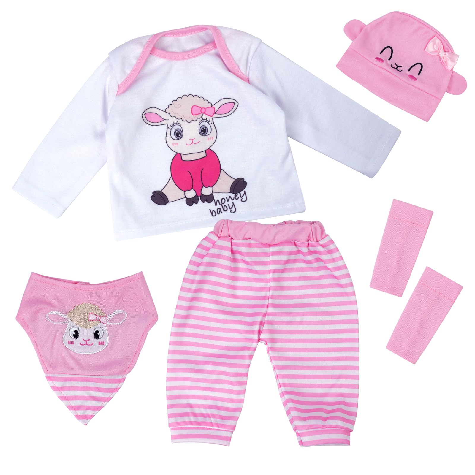 Conjunto De Roupas Reborn Baby Doll Babeside De 20 Polegadas Para Meninas