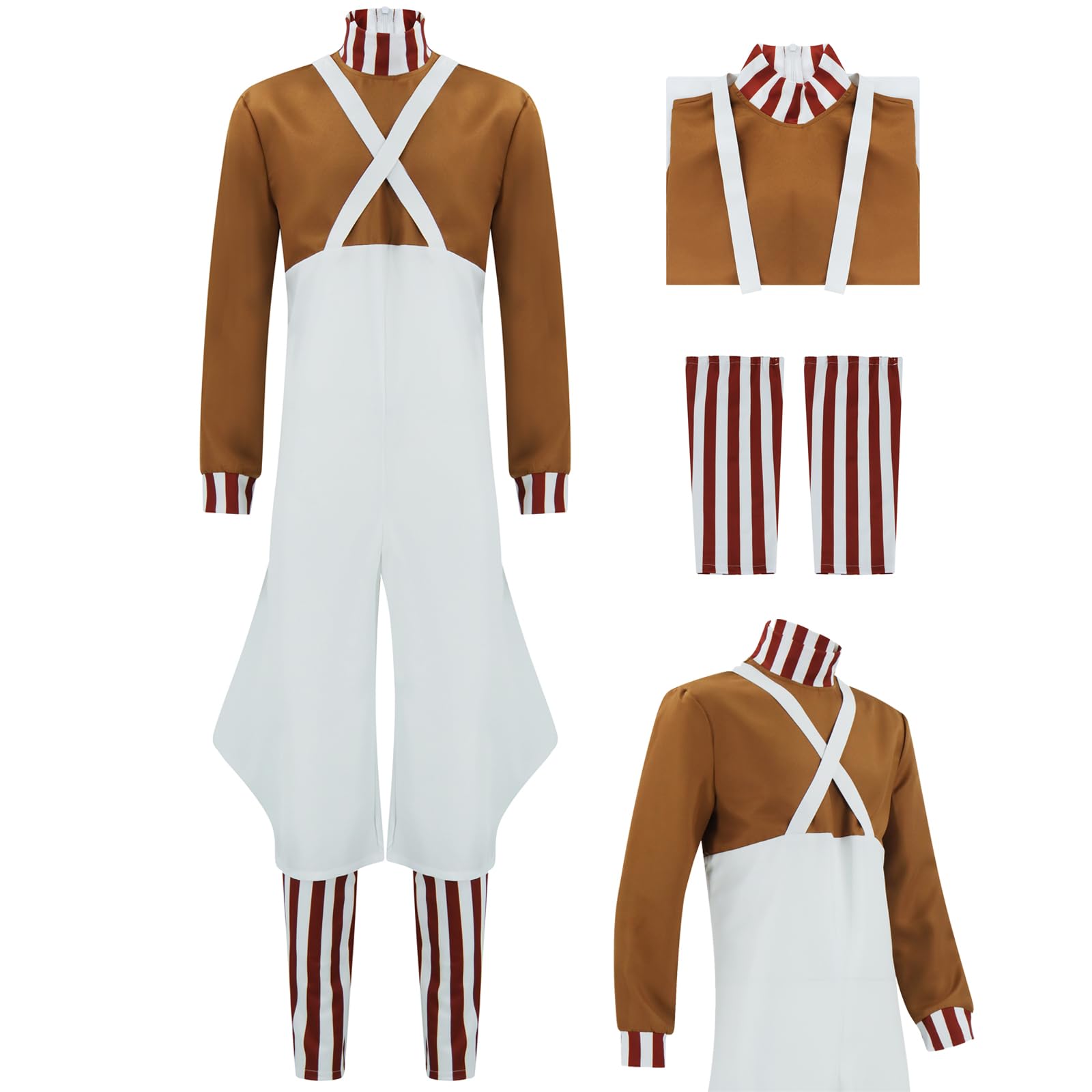 Costume Humorjoy Chocolate Factory Worker Umpa Lumpa Men Xl