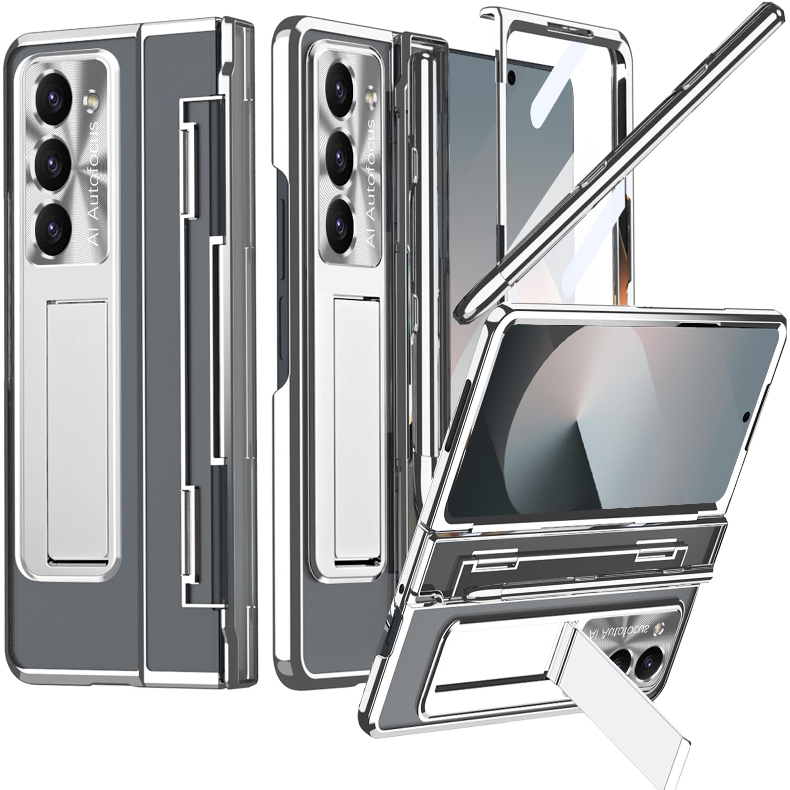 Capa De Telefone Ninki Para Samsung Galaxy Z Fold 7 Com Suporte Para Caneta S