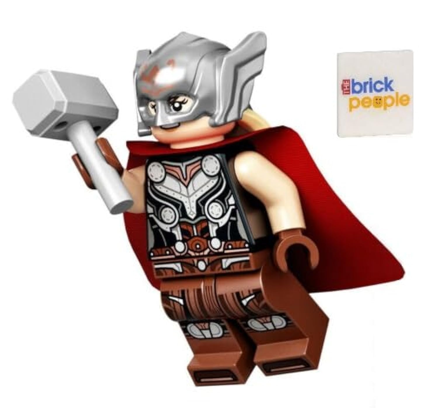 Super-heróis Lego Mighty Thor (jane Foster) Com Mjolnir 5cm