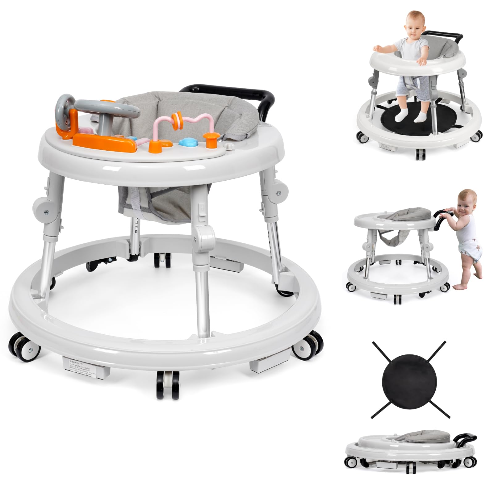 Baby Walker Holybase Music &amp; Lights Dobrável De 9 Alturas