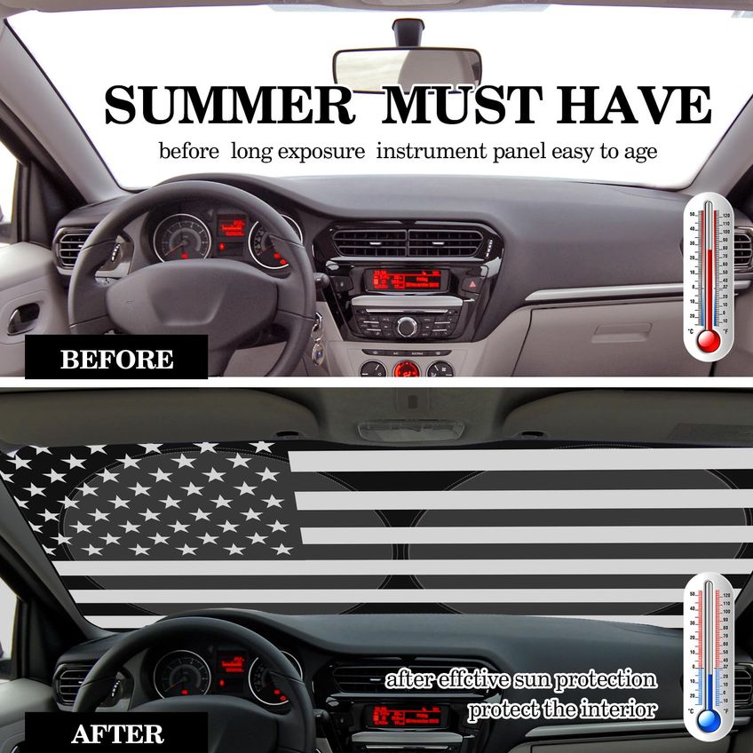 Pára-brisa Sun Shade Woanger Dobrável Para Carro Universal - imagem 3