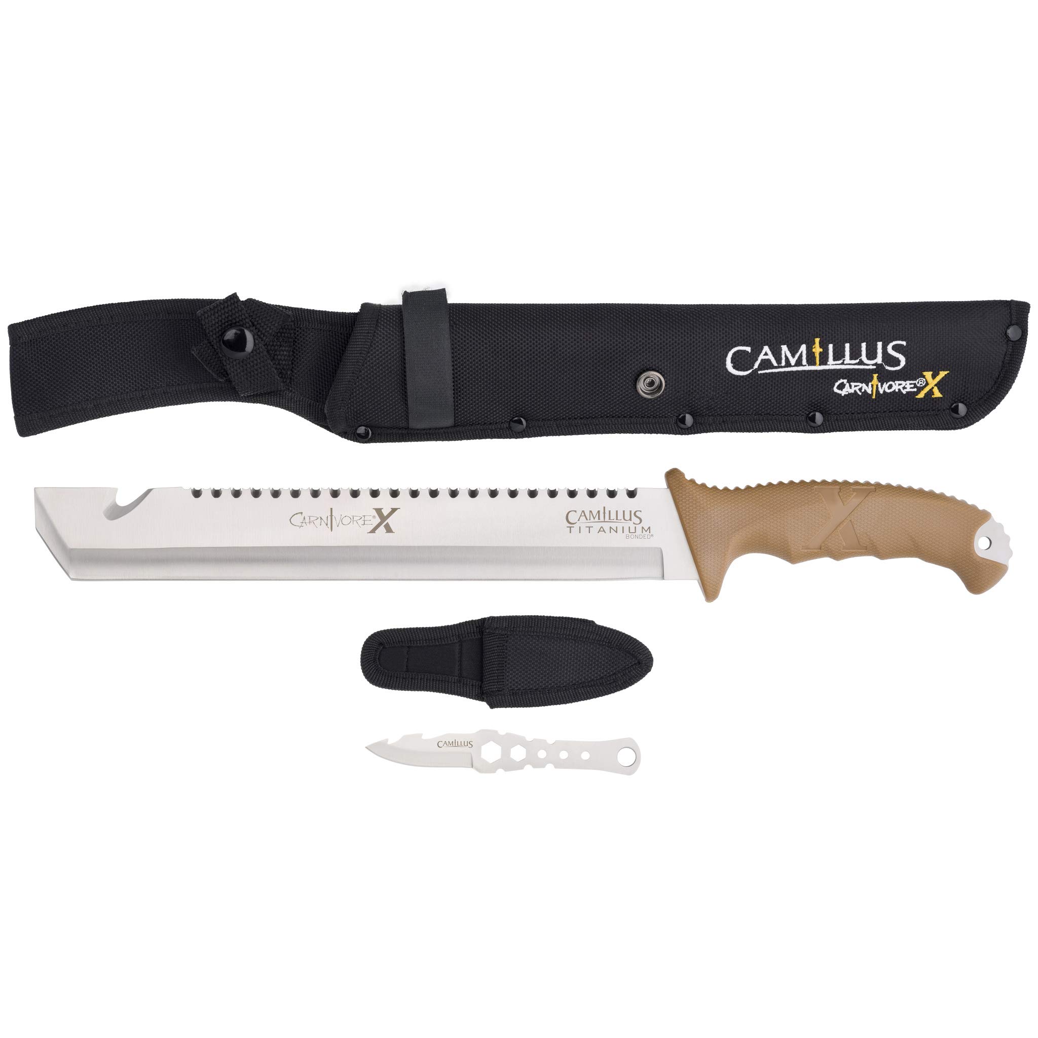 Machete Camillus Carnivore X 18 420 Em Aço Inoxidável