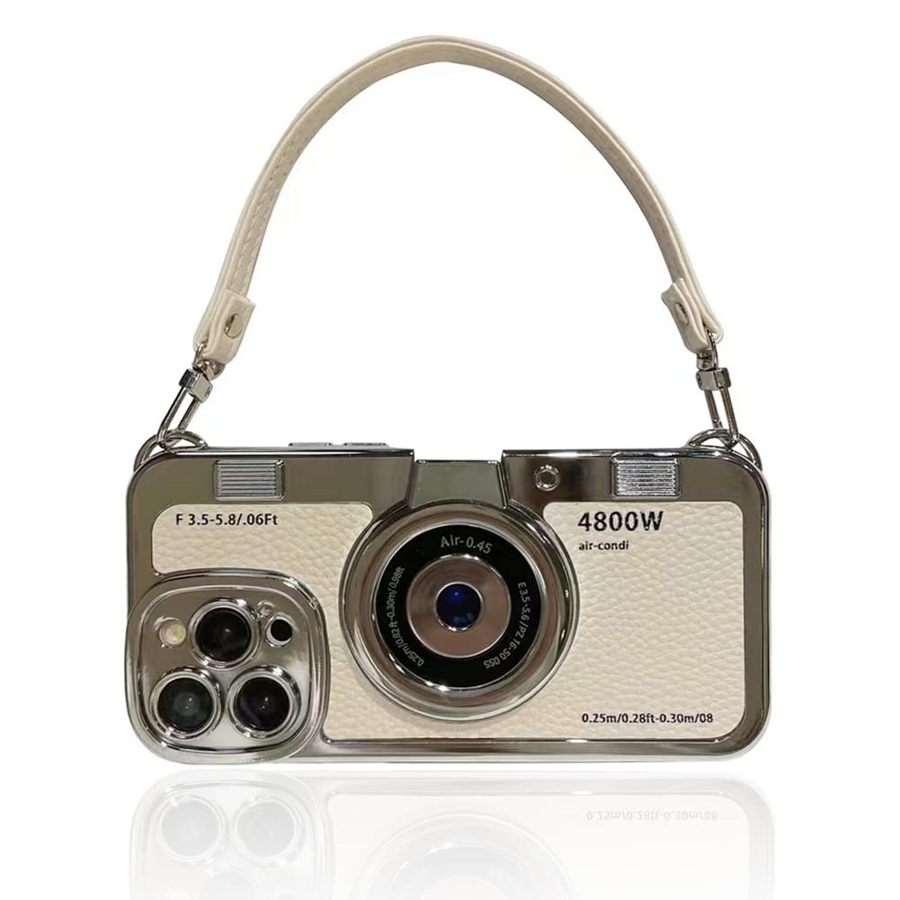 Capa De Telefone Qokcoahn Compatível Com Iphone 16 Pro Max Branca