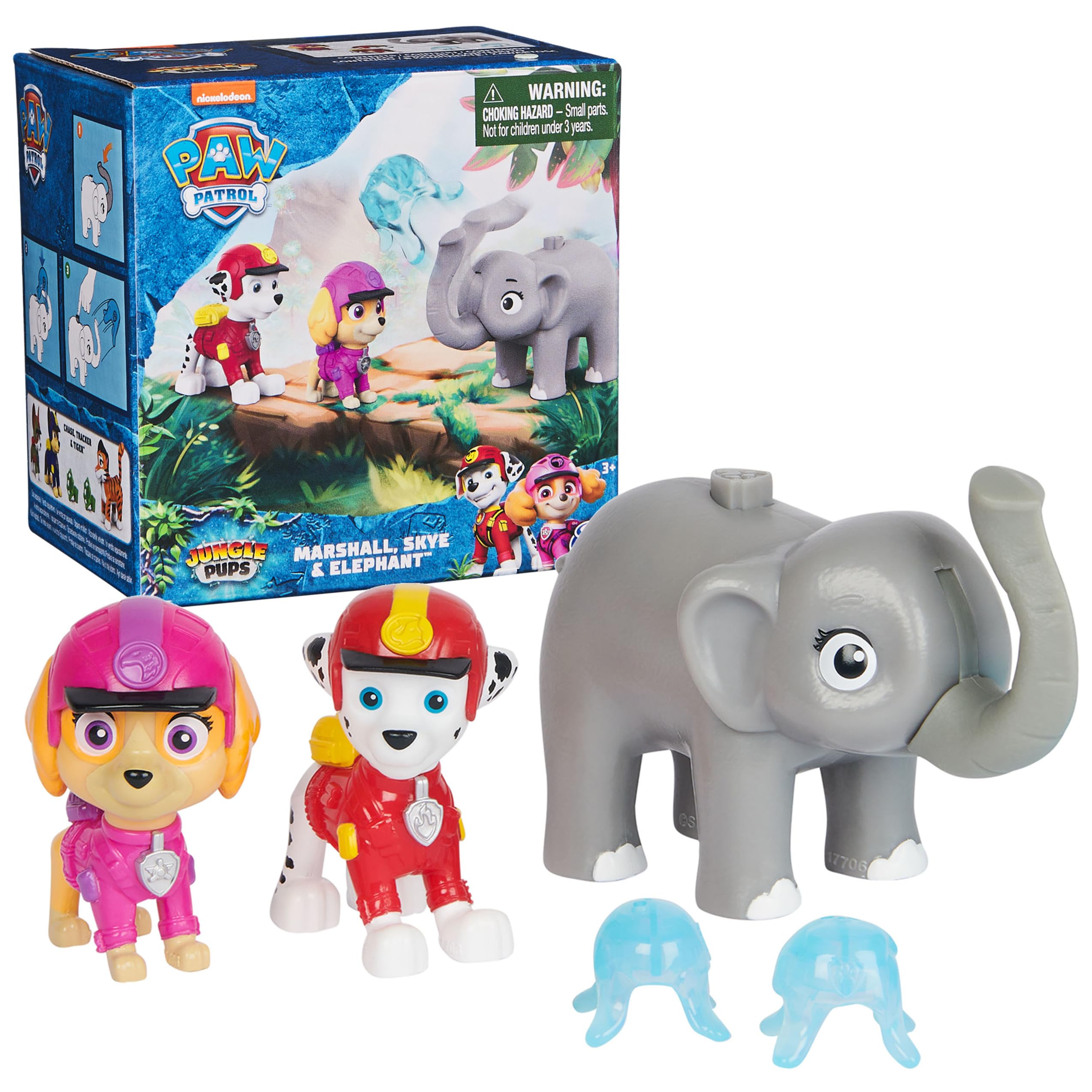 Bonecos De Ação Paw Patrol Jungle Pups Marshall Skye