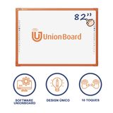 Lousa Interativa Unionboard 82 Laranja- A Única Original