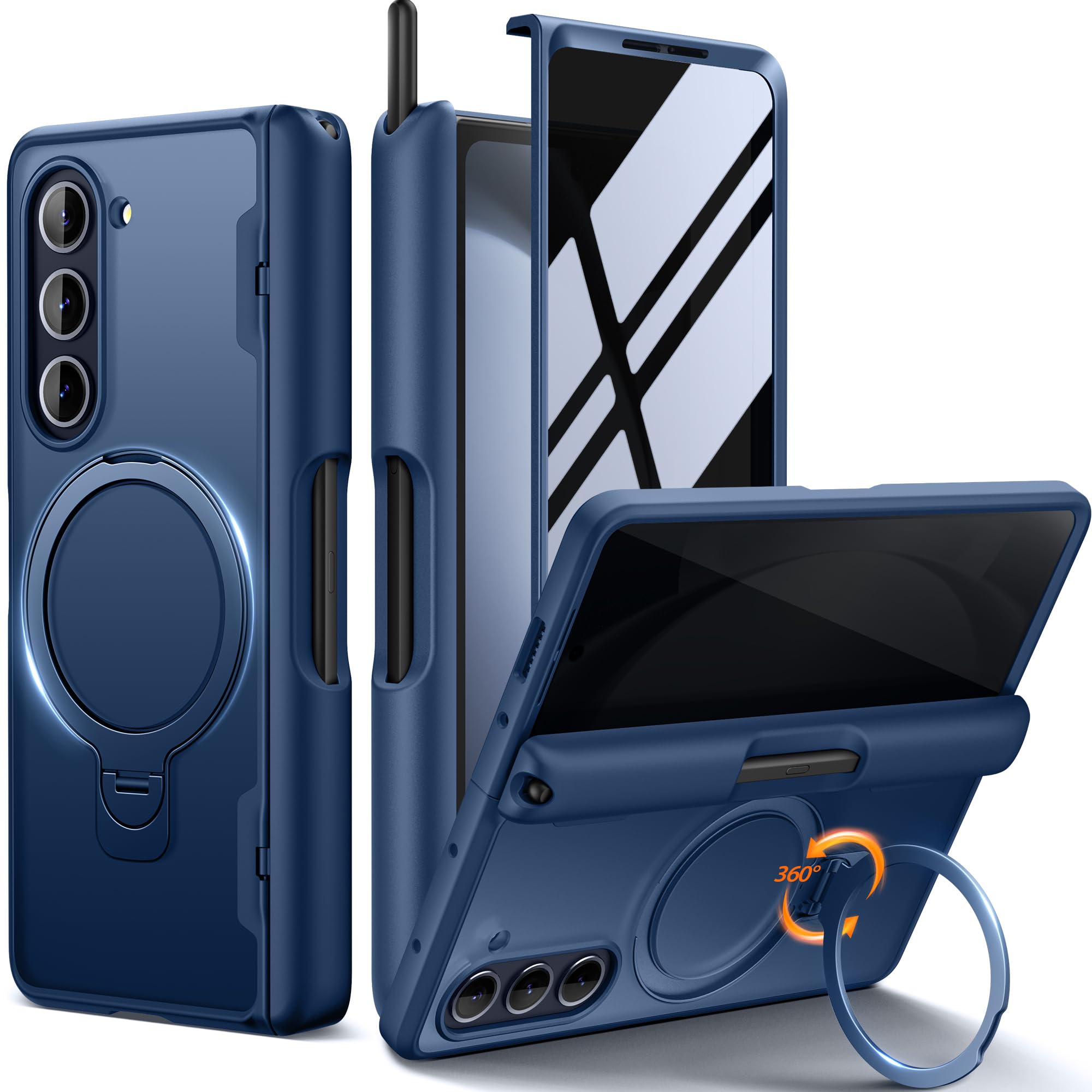 Capa De Telefone Mobosi Para Samsung Galaxy Z Fold 5 Com Slot S Pen