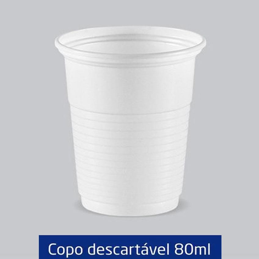 500 Copos 80ml Descartável Branco Café Chá Copaza - imagem 4