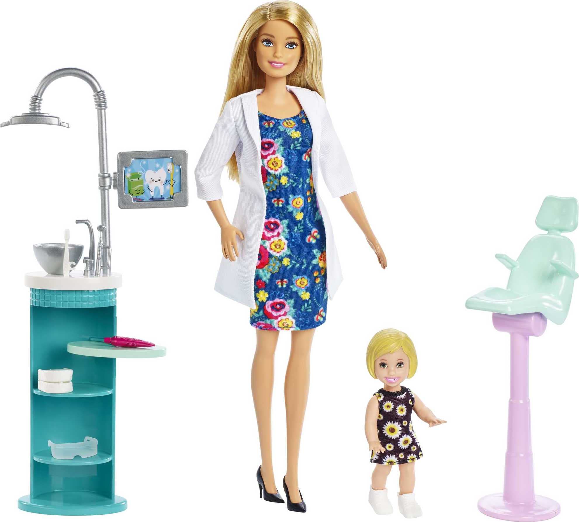 Playset Barbie Careers Teacher Com Boneca Morena E Móveis