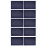 Kit 10 Lugar Americano Frame Decoração Multiuso Azul