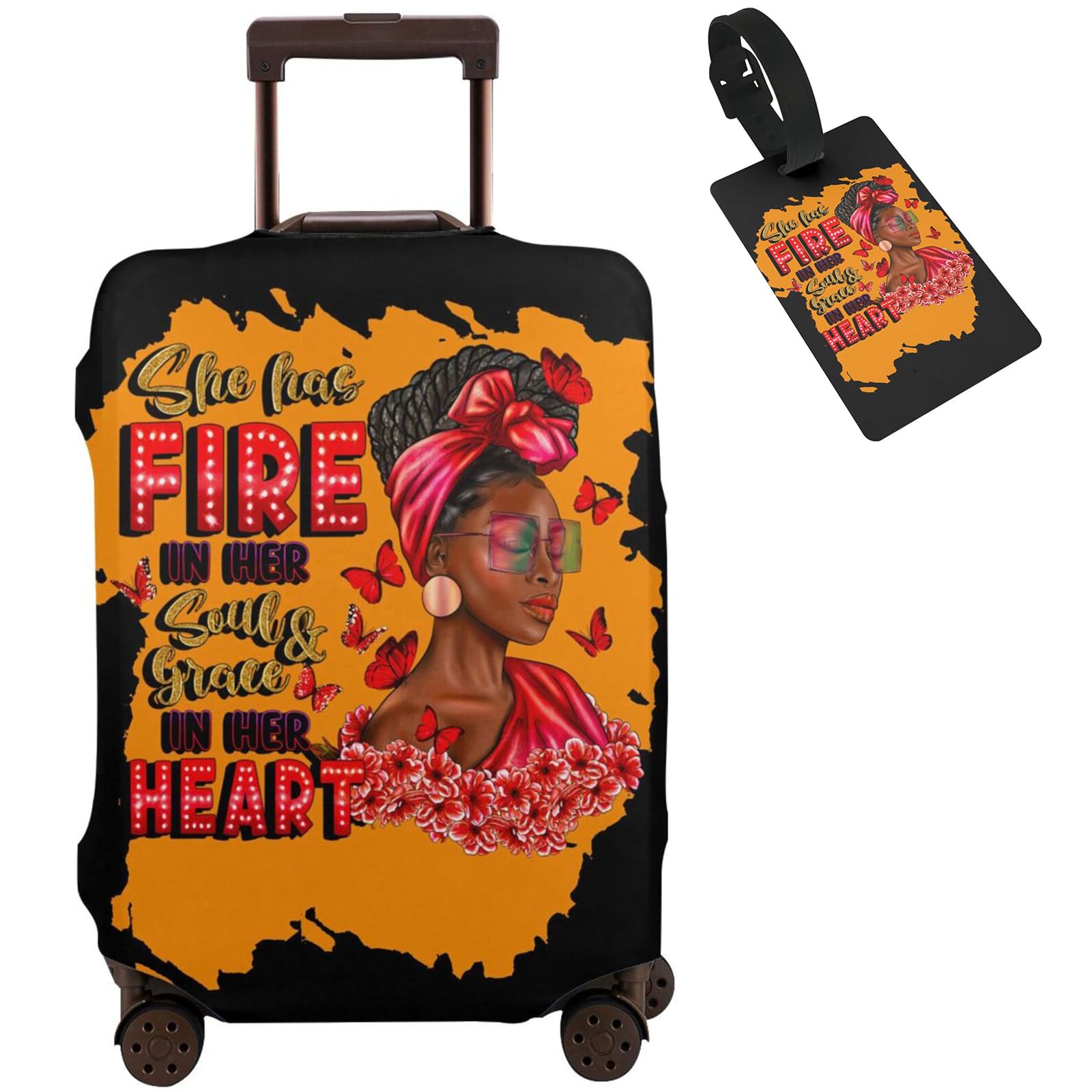 Protetor De Mala Hepmant Afro-american Woman L 25-28 Polegadas