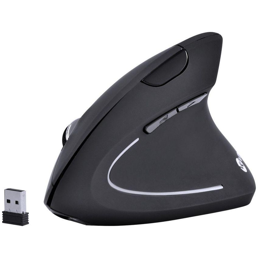Mouse Sem Fio Recarregavel 2.4 Ghz Vertical Ergonomico Ortop - imagem 3