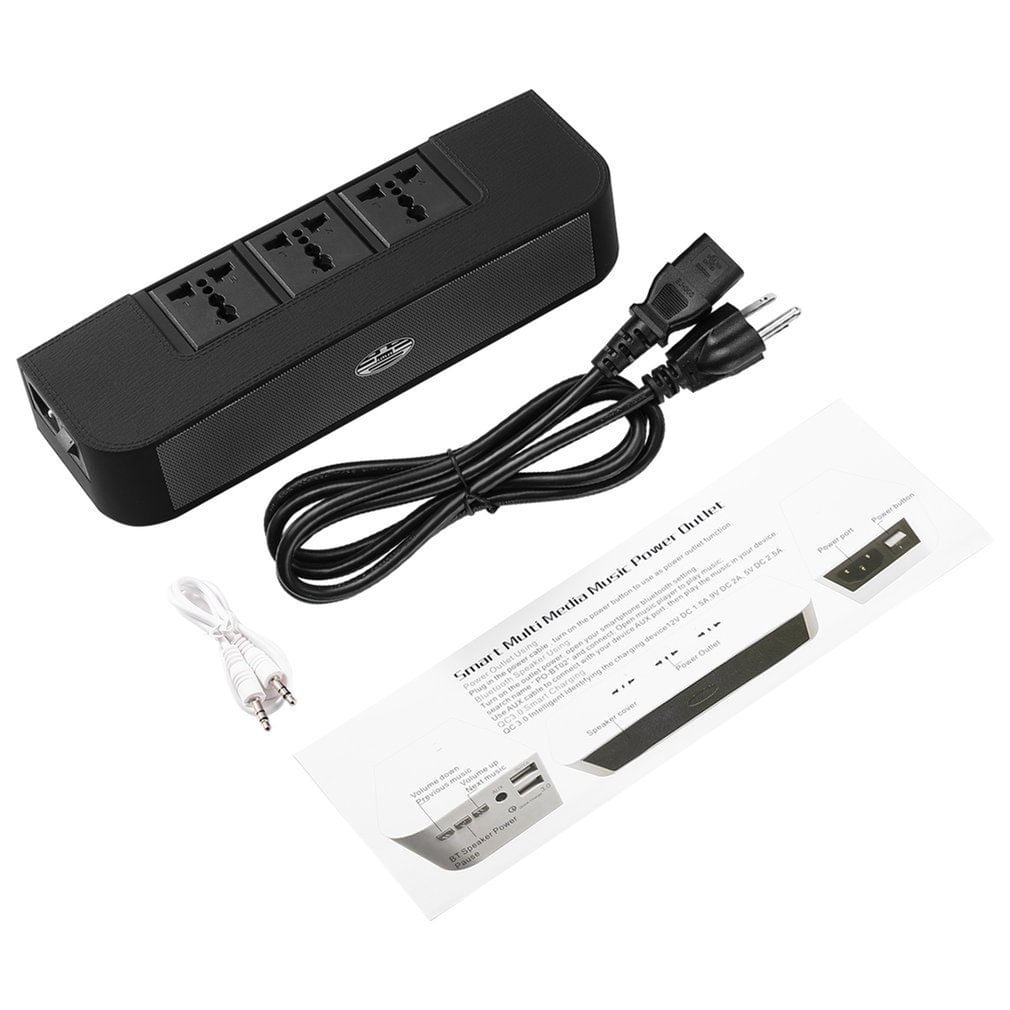 Carregamento Inteligente Portátil, Multimídia, Music Power Black