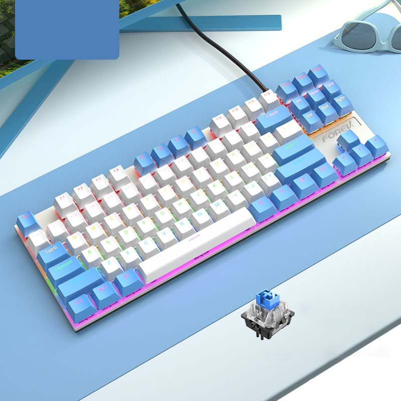 Fv - 301 87 - Teclas Teclado Mecânico (azul Branco)