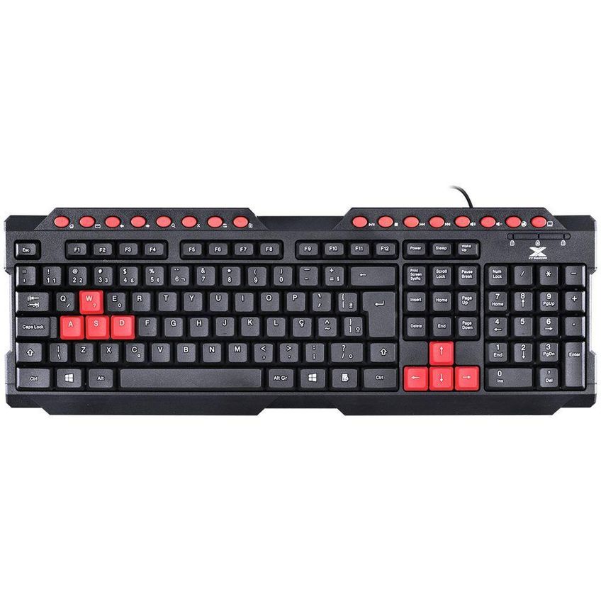 Teclado Usb Gamer Vx Gaming Dragon V2 Abnt2 1.8m Preto Com V - imagem 4