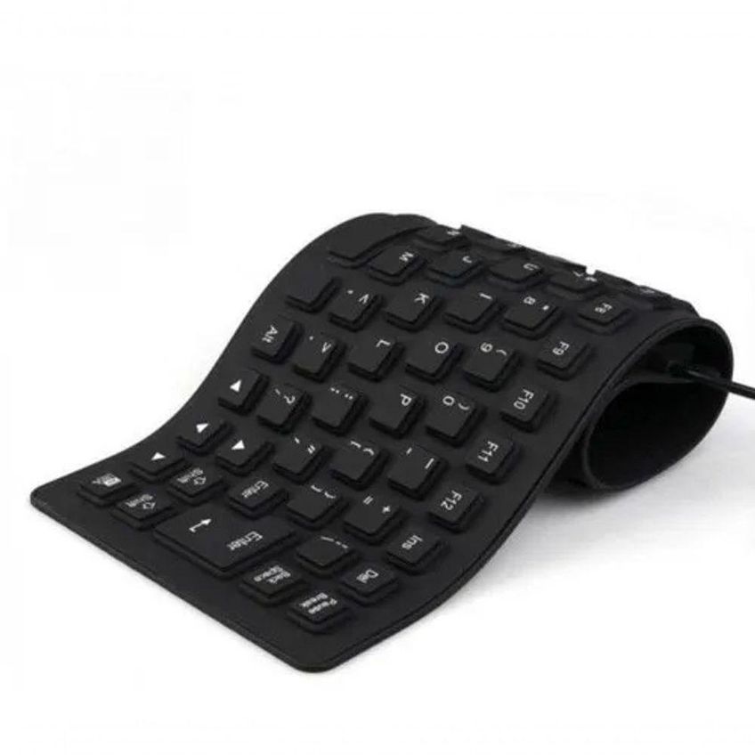 Teclado Flexível Silicone Usb Pc Notebook - imagem 3