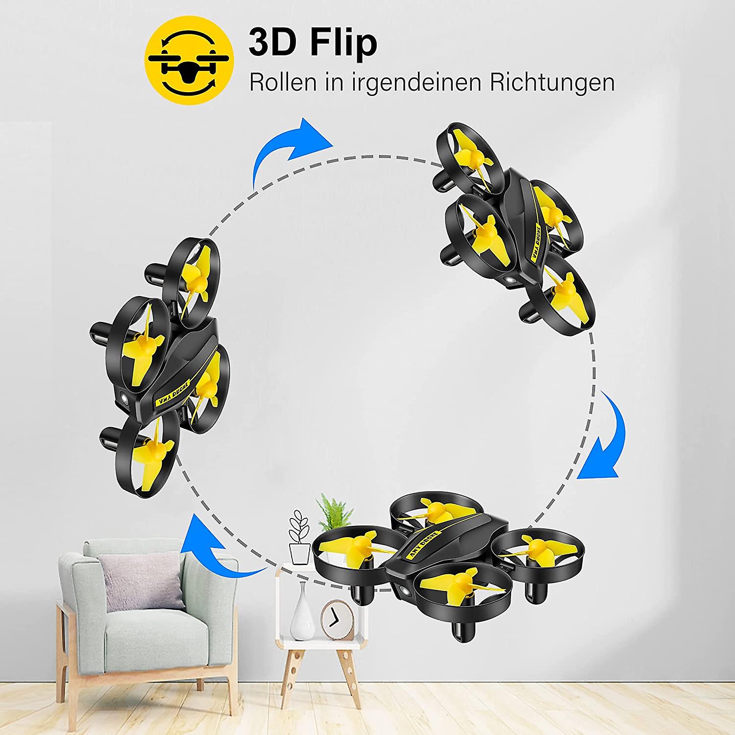 Mini Kids Drone, Drone De Brinquedo De Controle Remoto, Modo Sem Cabeça, Al