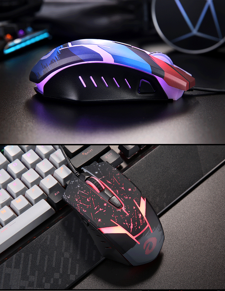 Mouse Para Jogos Dareu Em915 De Quatro Velocidades Dpi Óptico Branco ...