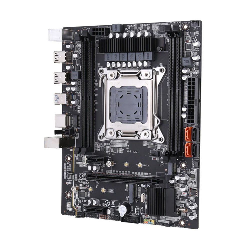 Placa-mãe X99 Desktop 2011-3 Pinos E5 2678 V3 V4 Com Ddr4