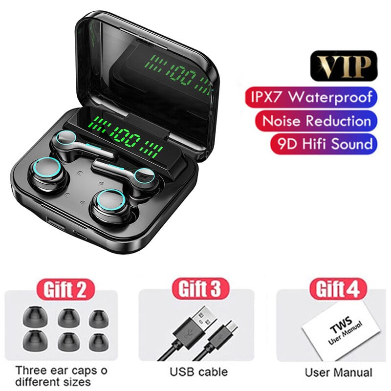 M21 Tws Fones De Ouvido Bluetooth Com Microfone Casal 9d Esp