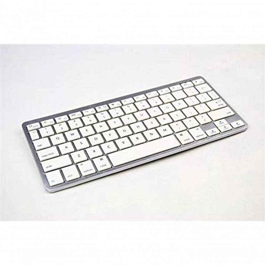 Teclado Sem Fio Bluetooth Branco Para Tablet E Smartphone - imagem 4