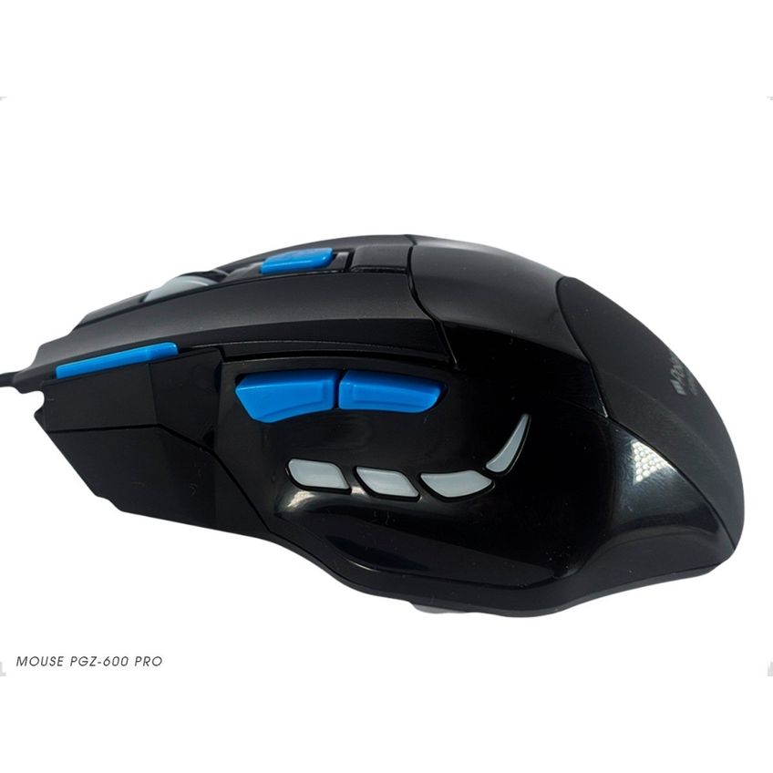 Mouse Optico Usb Gammer 7 Botoes Preto-azul - imagem 3