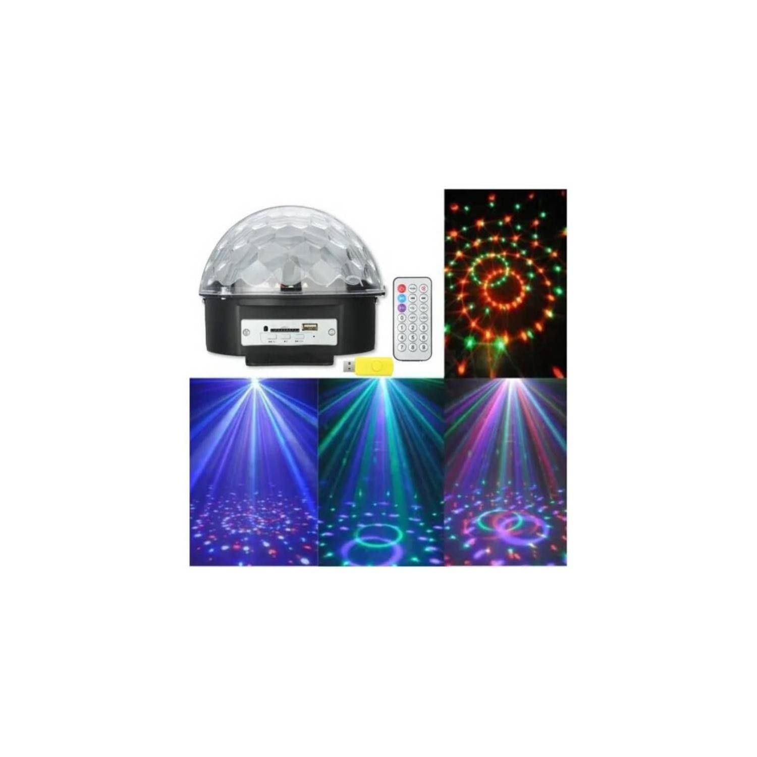 Luzes Rítmicas Mágicas Disco Ball Com Alto-falante Bluetooth De 20 W