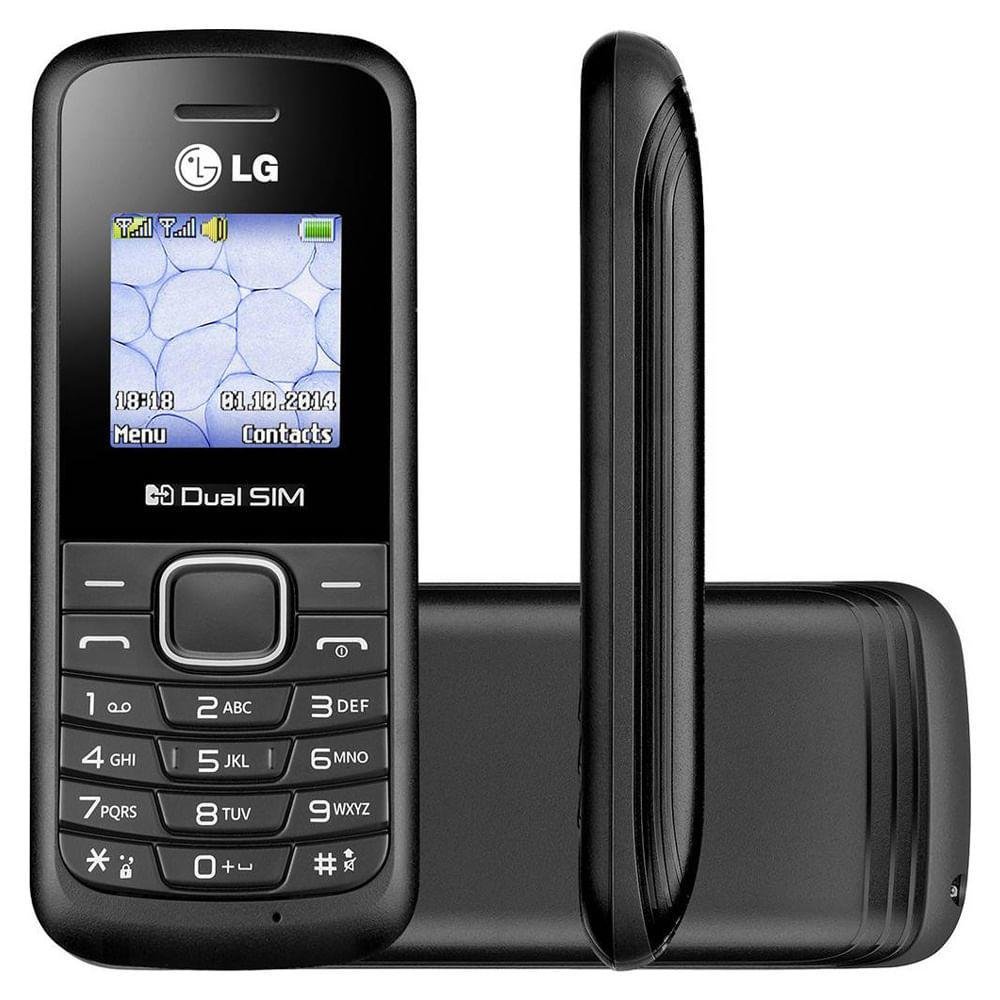 Celular Lg B220 Tela 1.45" / Dual Sim - Preto