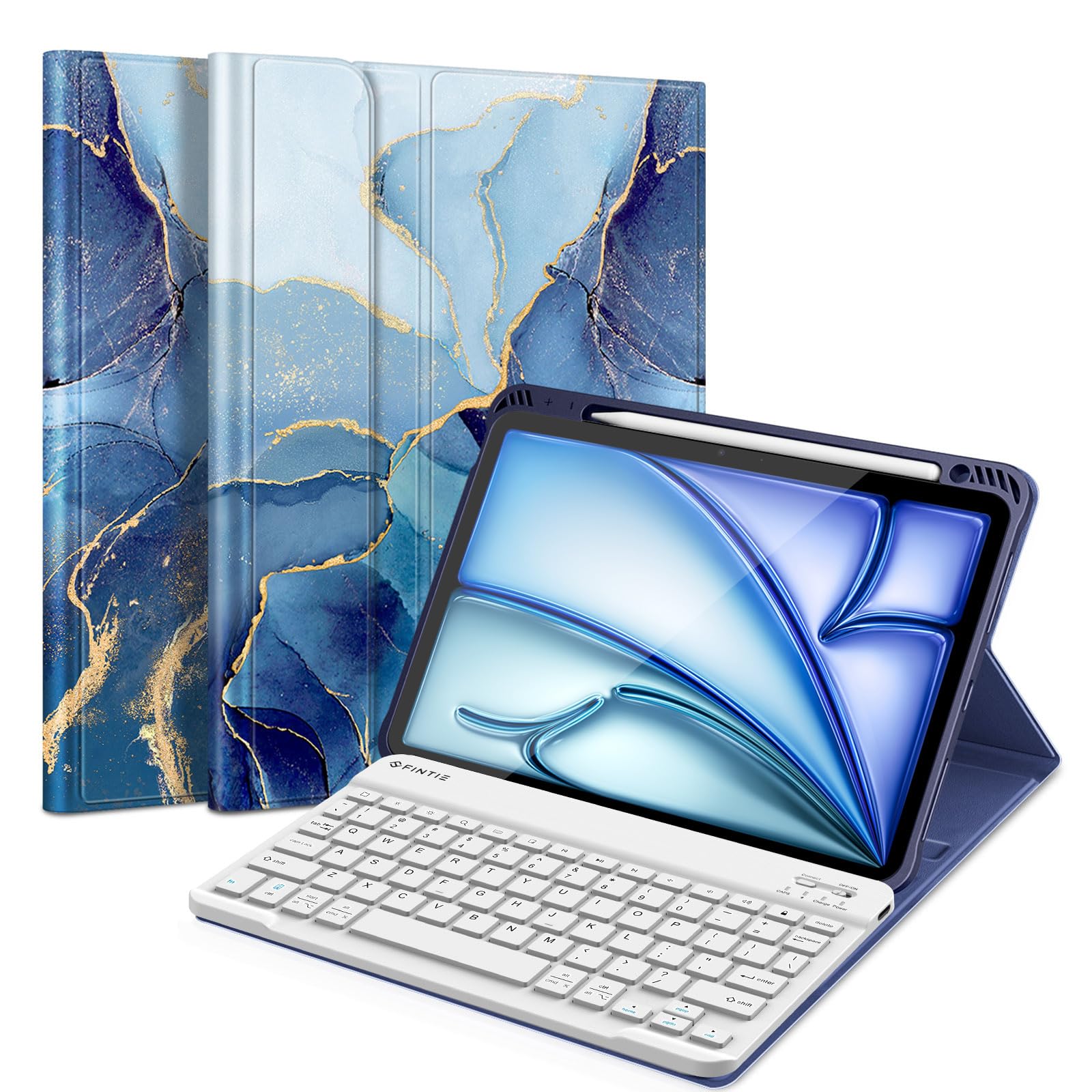 Capa De Teclado Fintie Para Ipad Air 11 Polegadas M3 (2025) /m2 (2024)