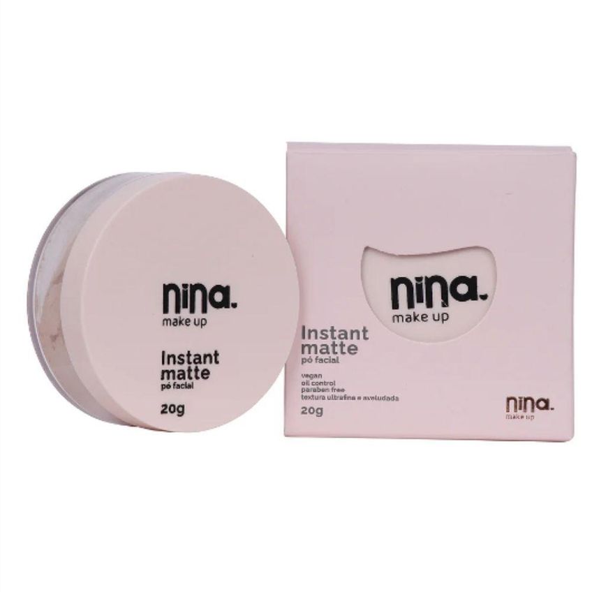 Nina Makeup Pó Facial Instant Matte 20g Cor:2 - imagem 2