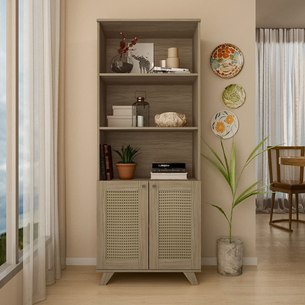 Estante Multiuso 2 Portas Trama Artely