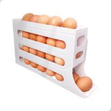 Porta Ovos Dispenser Organizador De Geladeira 4 Andares