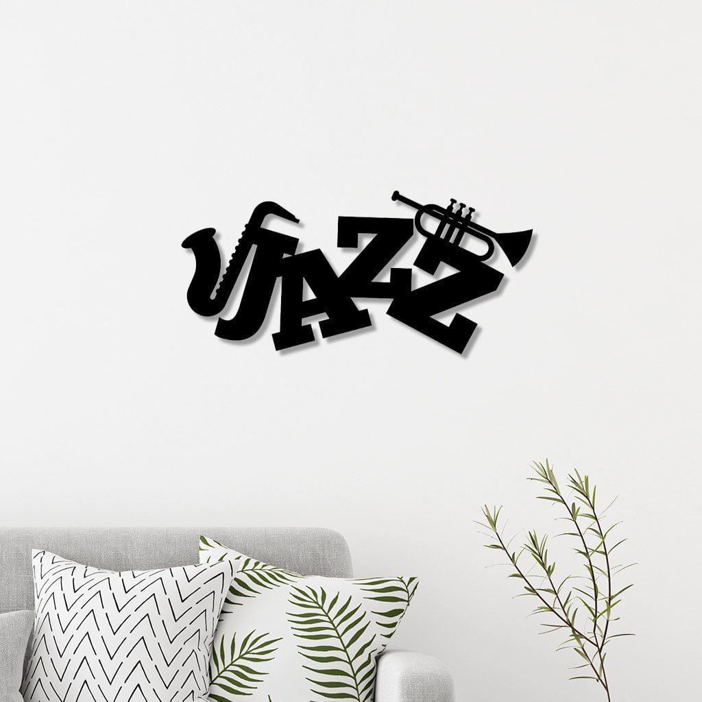 Escultura de Parede em MDF Jazz