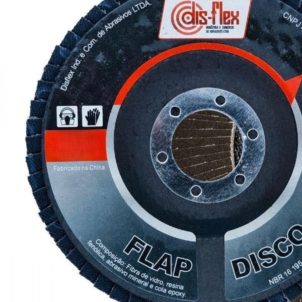 Disco De Lixa Flap-disc Cônico 7pol G120 - 09.033 - Disflex
