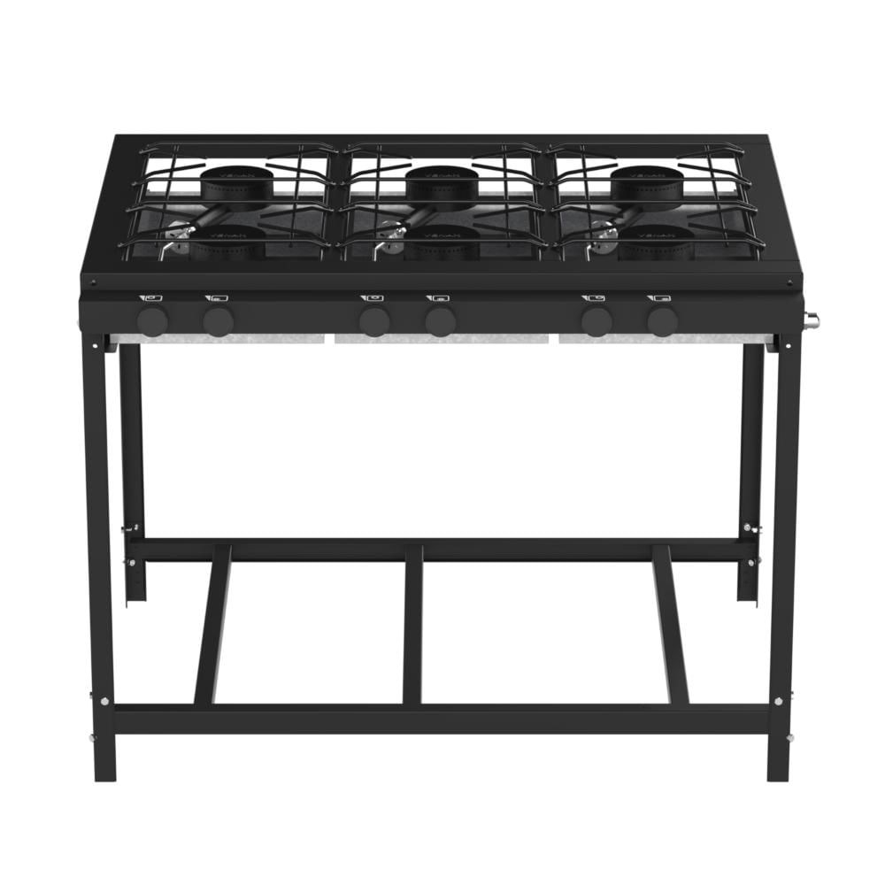 Fogão 6 Bocas Venax Industrial Preto - Nfi 630