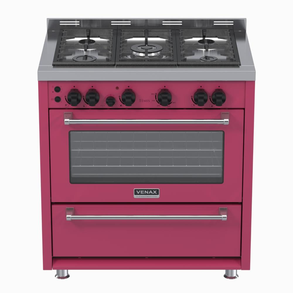 Fogão 5 Bocas Venax Temis Rosa - 220v - 31251