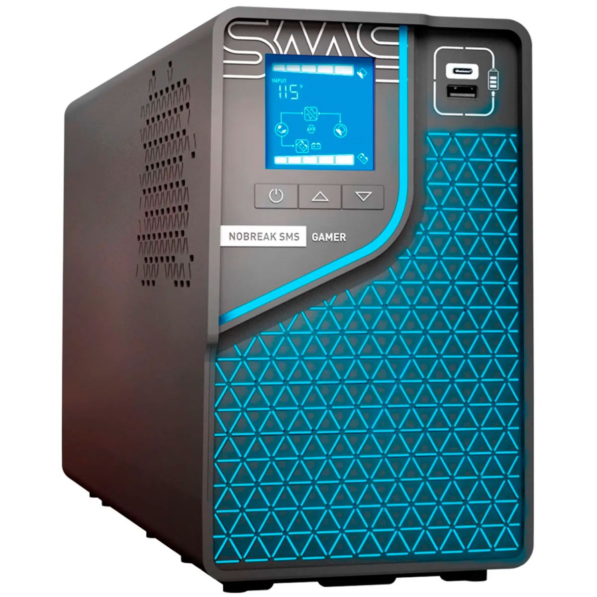 Nobreak Sms Gamer 1500va Senoidal Puro, Bivolt, Saída Selecionável 115 ...