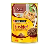 Ração Úmida para Gato Purina Friskies Carne com Molho Sachê 85g