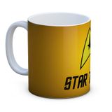 Caneca Personalizada Em Porcelana Estampa Amarela Star Trek