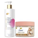 Kit Dove Sabonete Esfoliante Beauty Scrub Coco + Sérum Corporal Pró-retinol 380ml