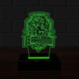 Luminária Led 3D Harry Potter Abajur 5 - Verde