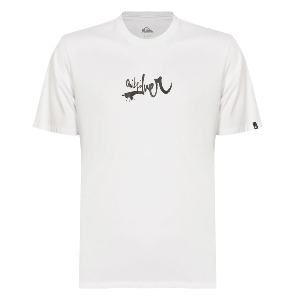 Camiseta Quiksilver Impaired Logo Dna Branca