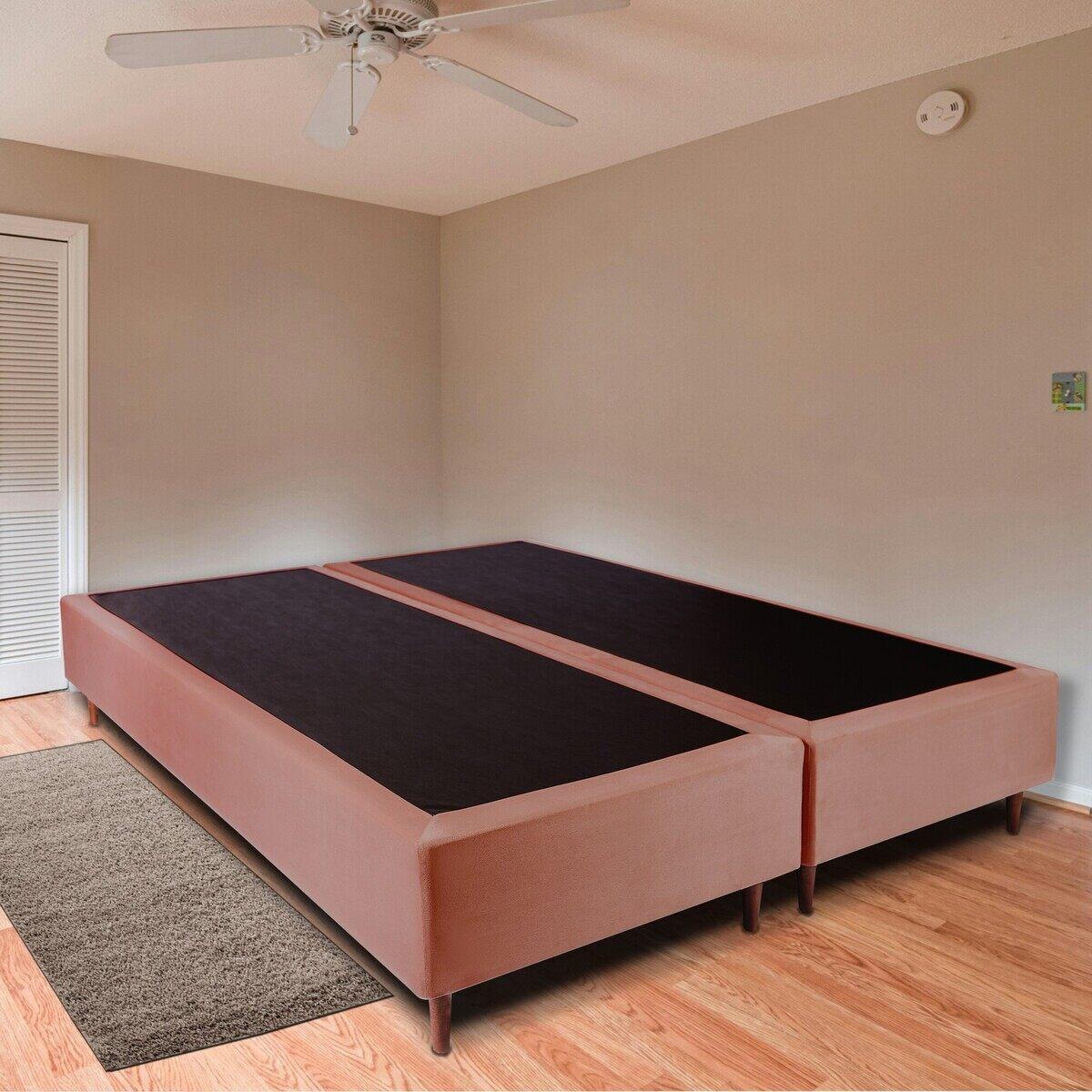 Base Box Bipartido Queen 158x198x38cm Luana Multimóveis Cr35379 Castor