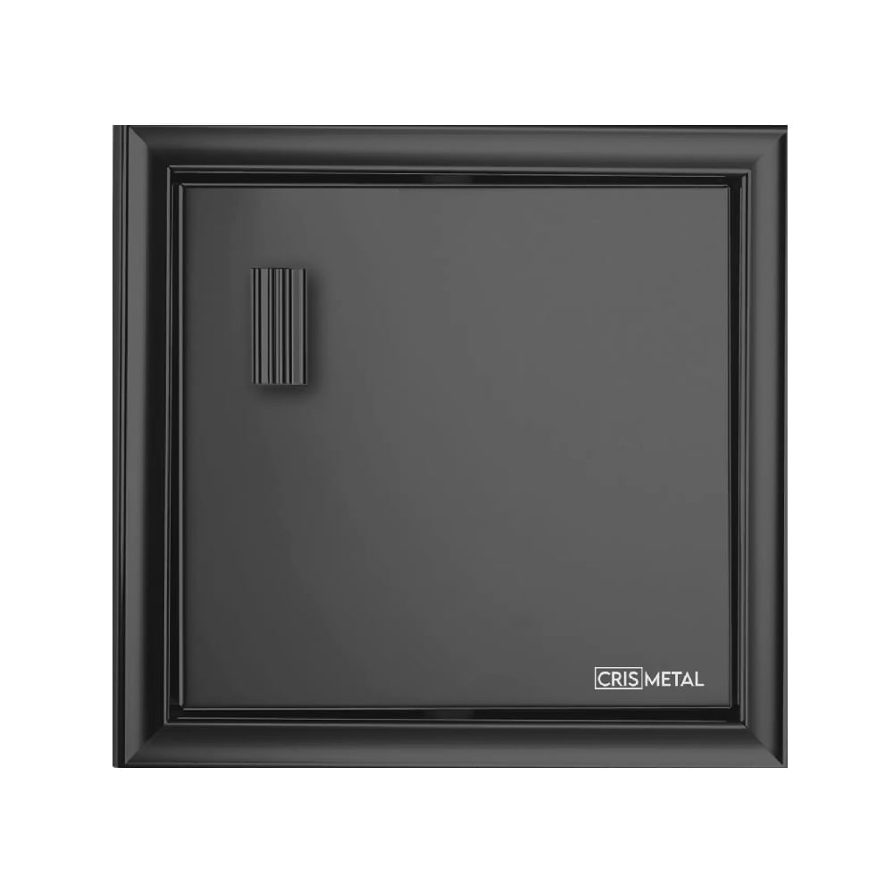 Sabonete 17,5x12,5x16,5cm Embutir Black - 7544 - Cris Metal Cris-metal