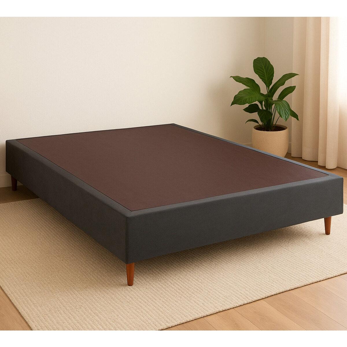 Base Box Casal 138x188x38cm Luana Multimóveis Cr35378 Cinza